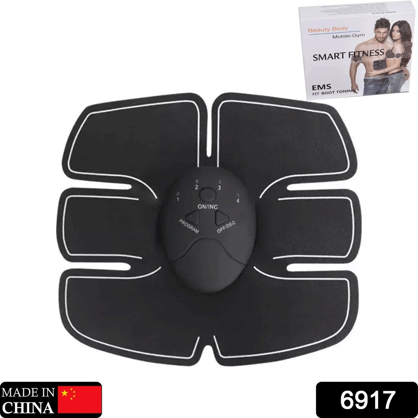6917 6 Pack Abs Stimulator Wireless Abdominal And Muscle Exerciser Training Device Body Massager6 Pack Abs Stimulator Charging Batterymart Fitness Abs Makerexerciser Training Device