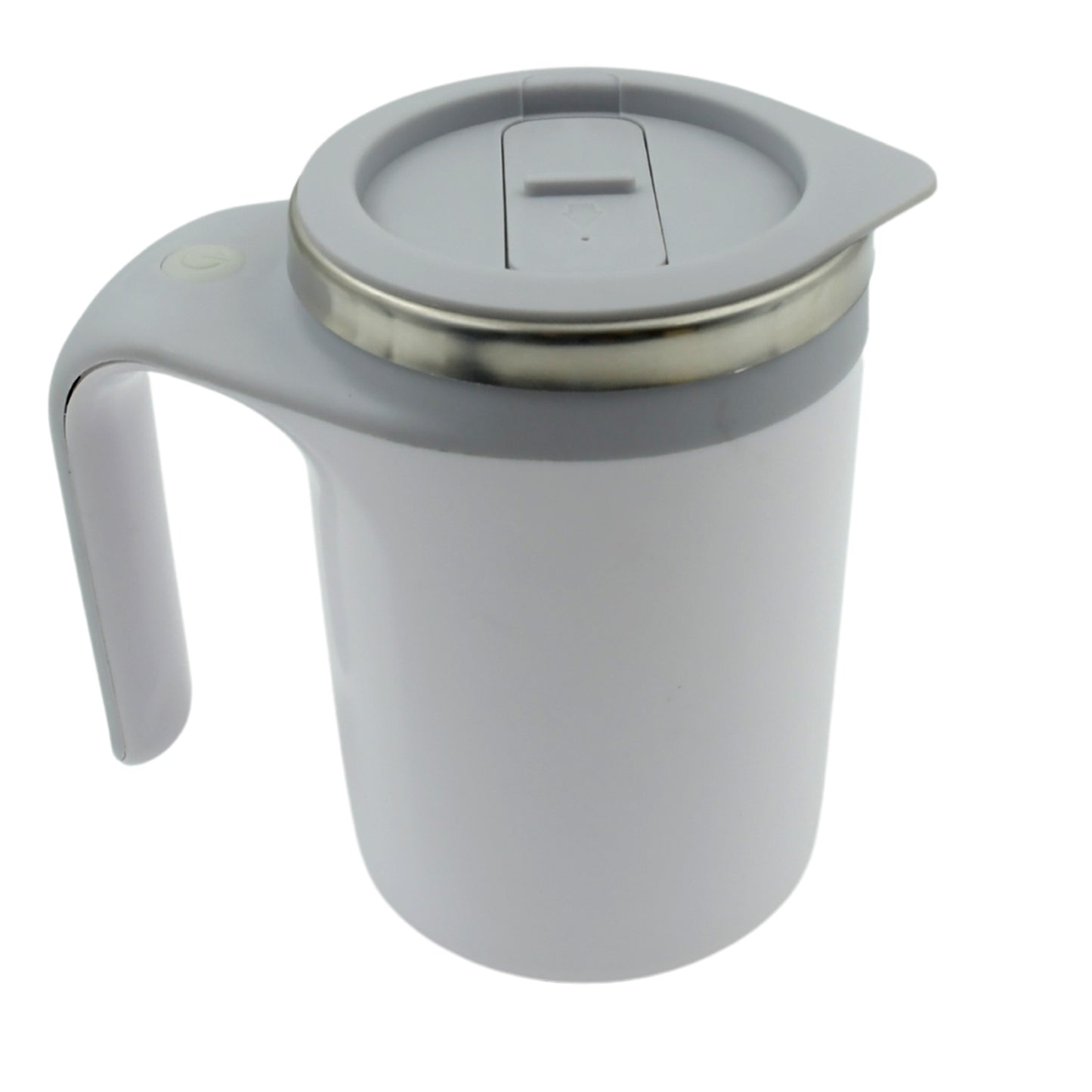 5545 Stirring Coffee Mug Magnetic Stirring Coffee Cup Stainless Steel Mug For Milk Travel Mixing Cup Self Stirring Coffee Mug Suitable For Coffee Milk Hot Chocolat Battery Operated ( Battery Not Included )