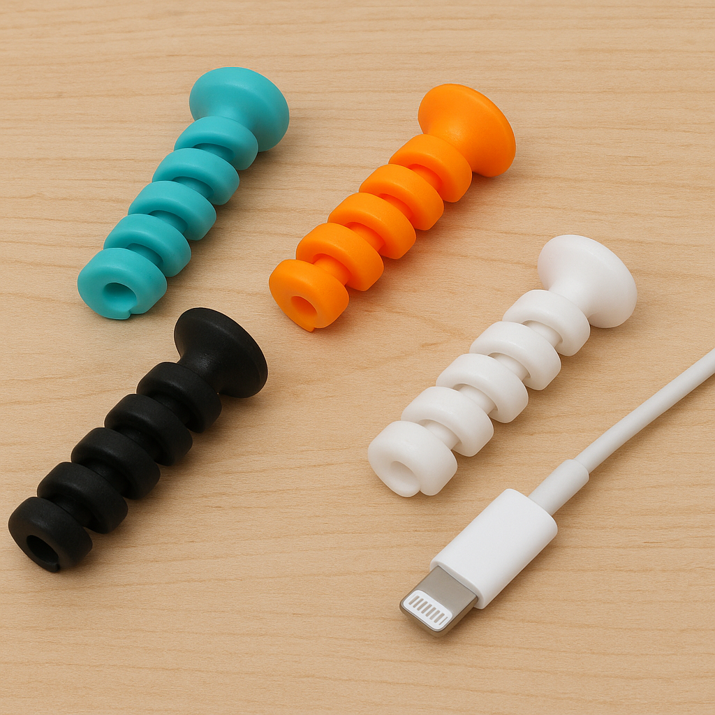 Cable Cord Protector Saver With Suction End (Suction Winder 4 Pcs Set)