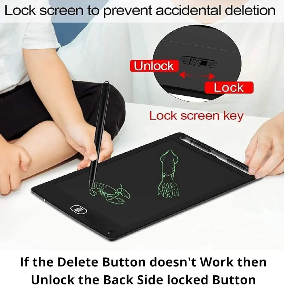LCD Writing Tablet | 8.5 Inch Digital Drawing & E-Writer Pad Notepad