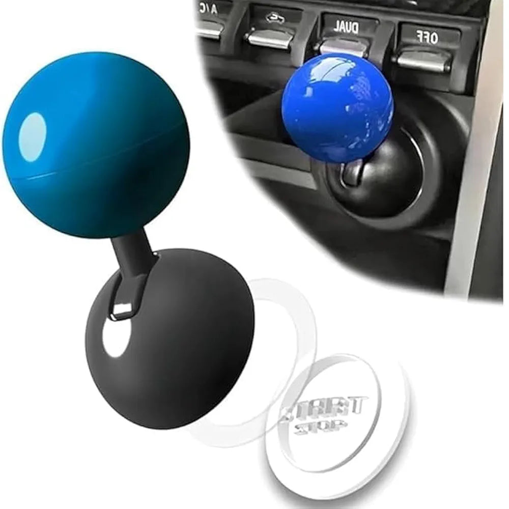 Car Push Start Button Rocker  Cover Ball Design (1 Pc)