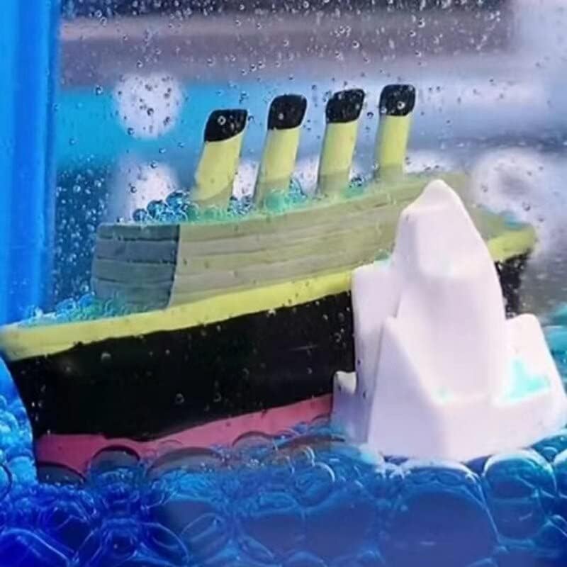 Car Interior Dashboard Decoration | Floating Water Cruiser Ship Iceberg Ornament | Home Decor, Desk Paperweight & Gift Item for Car Lovers