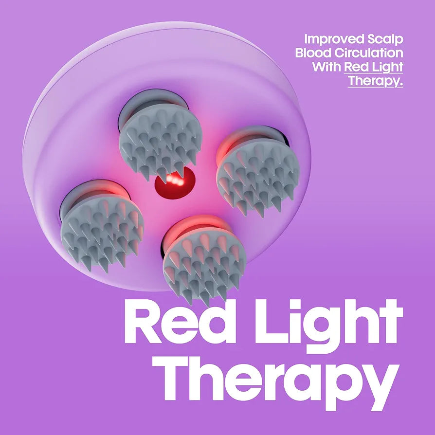 ScalpZen Revive Massager | 96 Silicone Kneading Points | Hair Growth & Relaxation Tool (Black)