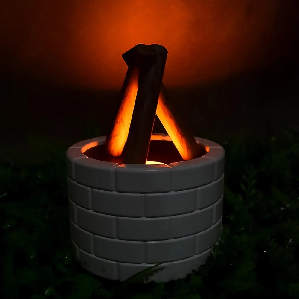 Flame Essential Oil Diffuser | Bonfire Shaped Multi-Function Aroma Diffuser & Humidifier (1 Pc)