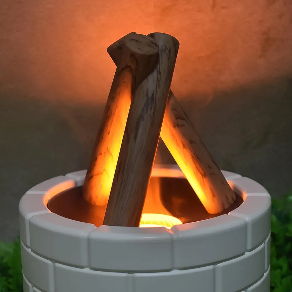 Flame Essential Oil Diffuser | Bonfire Shaped Multi-Function Aroma Diffuser & Humidifier (1 Pc)