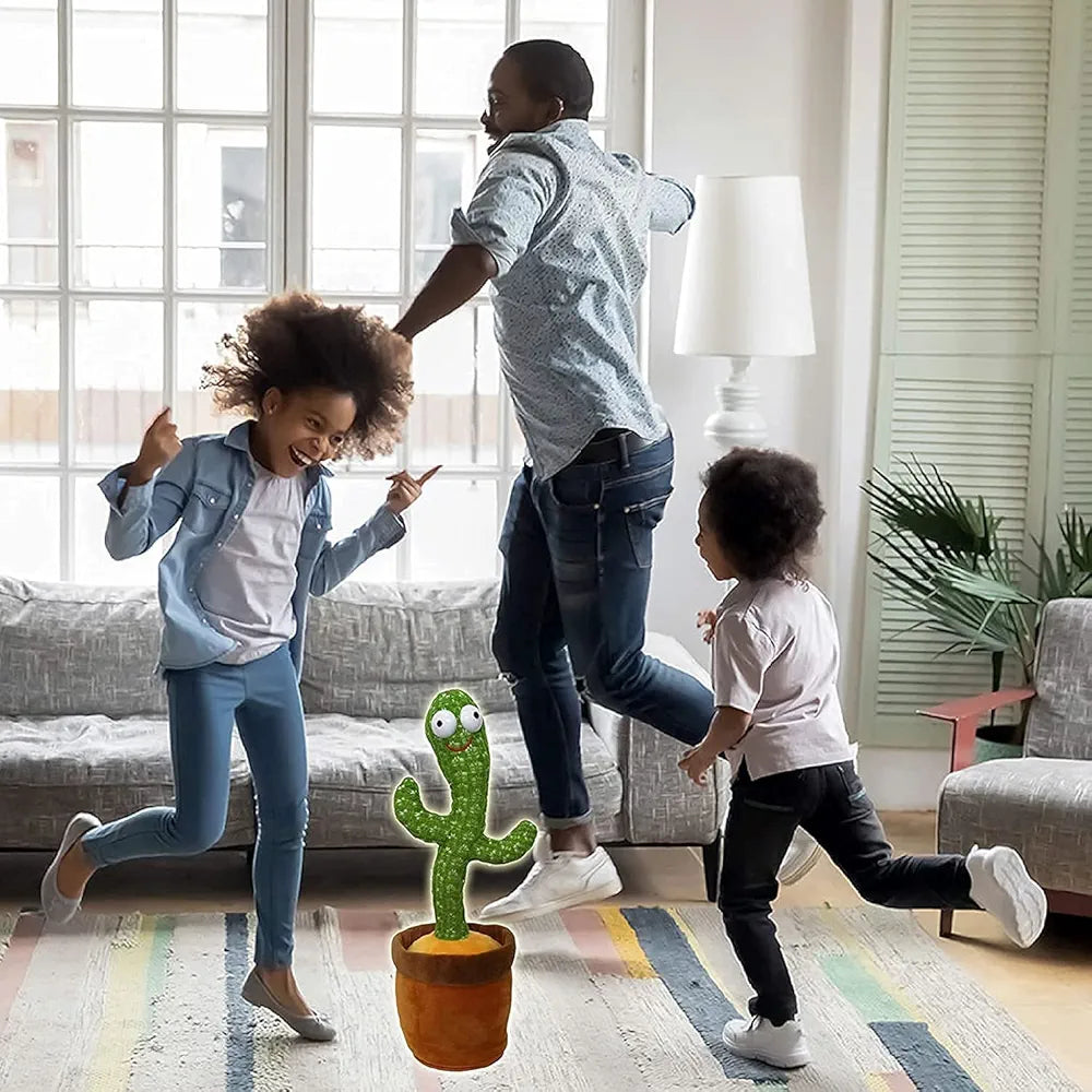 Dancing Cactus Toy with LED Lights & Music | Mimicry Talking Cactus Plush for Babies & Kids | Singing, Recording & Fun Interactive Toy