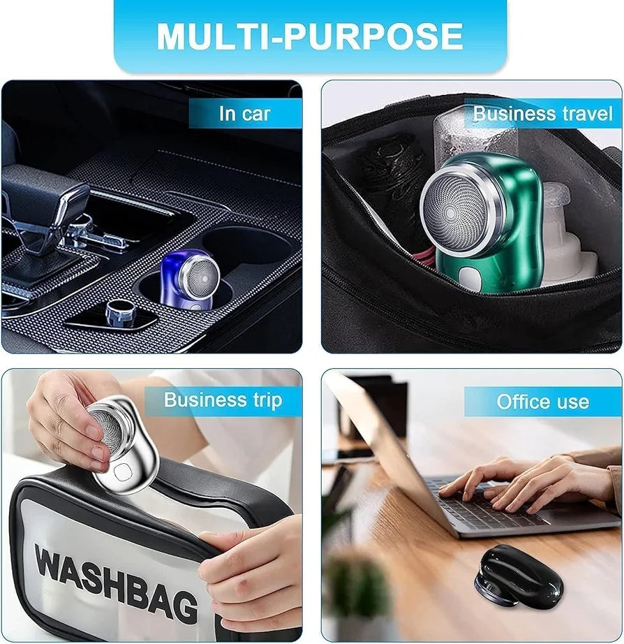 Electric Shaver & Hair Clipper | Powerful Portable Trimmer for Men | Rechargeable Beard & Mustache Grooming Machine (1 Pc)