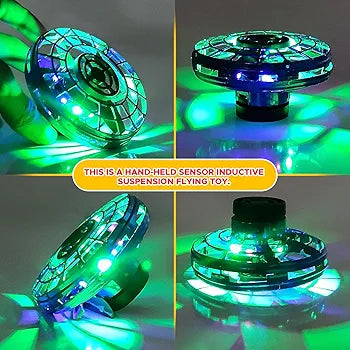 Flying Orb Ball Spinner | Magic Hand-Controlled Hover Toy with LED Lights | Outdoor & Indoor Fun for Kids & Adults (Assorted Color)