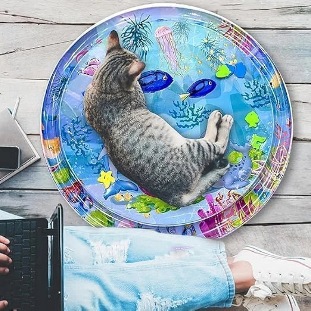 Dog Splash Pad & Pet Water Play Mat | Interactive Sensory Mat for Pets | Cooling Summer Toy for Dogs, Puppies & Cats