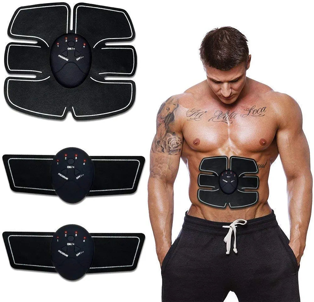 6 Pack Abs Stimulator Wireless | Rechargeable Abdominal & Muscle Exerciser Training Device | Body Massager Fitness Abs Maker for Men & Women