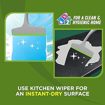 Plastic Glass & Kitchen Platform Wiper | Multipurpose Cleaning Tool for Windows, Mirrors, Tiles & Kitchen Surfaces (Multicolor)
