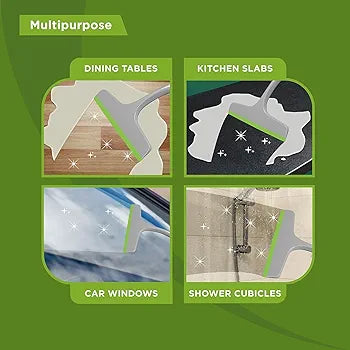 Plastic Glass & Kitchen Platform Wiper | Multipurpose Cleaning Tool for Windows, Mirrors, Tiles & Kitchen Surfaces (Multicolor)