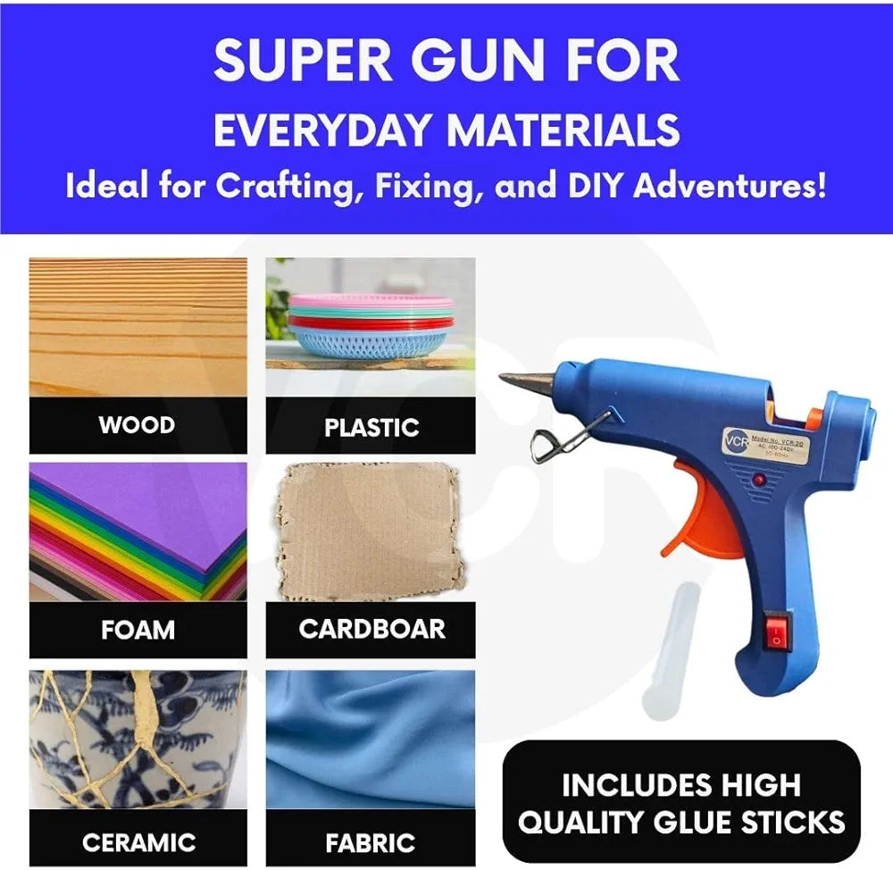 Hot Melt Glue Gun 60W | Electric Heating Glue Gun for DIY, Crafts, Repairs & Home Projects
