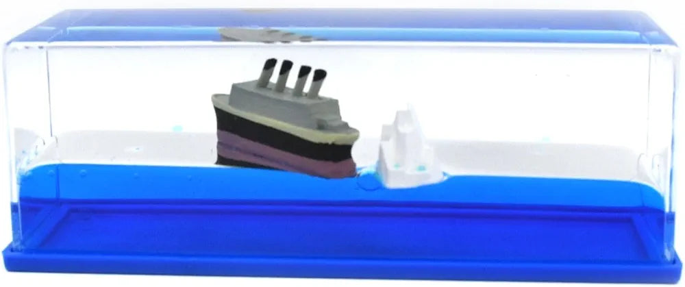 Car Interior Dashboard Decoration | Floating Water Cruiser Ship Iceberg Ornament | Home Decor, Desk Paperweight & Gift Item for Car Lovers