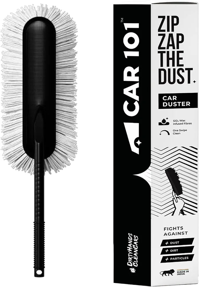 Car Cleaning Brush | Gentle Dust Brush for Interior Dashboard, Seats & Exterior Surfaces | Soft & Efficient Detailing Tool (1 Pc)