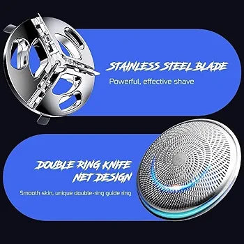 Electric Shaver & Hair Clipper | Powerful Portable Trimmer for Men | Rechargeable Beard & Mustache Grooming Machine (1 Pc)
