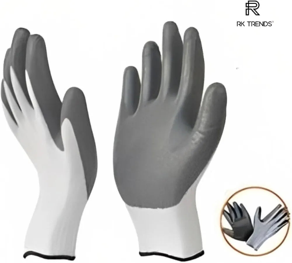 Gardening Gloves for Men & Women | Heavy Duty Leather Work Gloves for Yard, Farming & Outdoor Use (1 Pair)