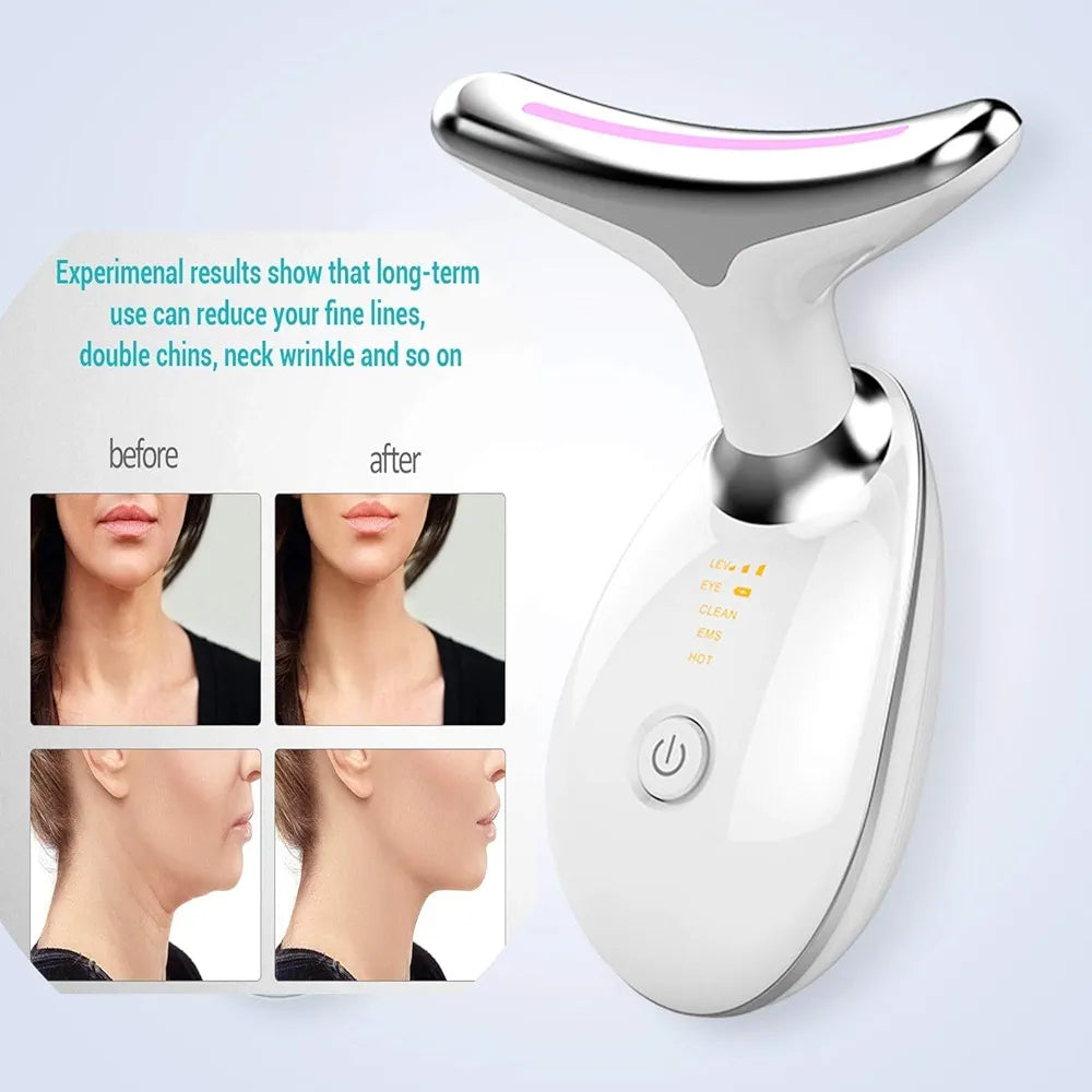 Wrinkle Removal & Skin Tightening Tool | Neck and Face Firming Device | Anti-Aging Massager for Lifting, Collagen Boost & Rejuvenated Skin