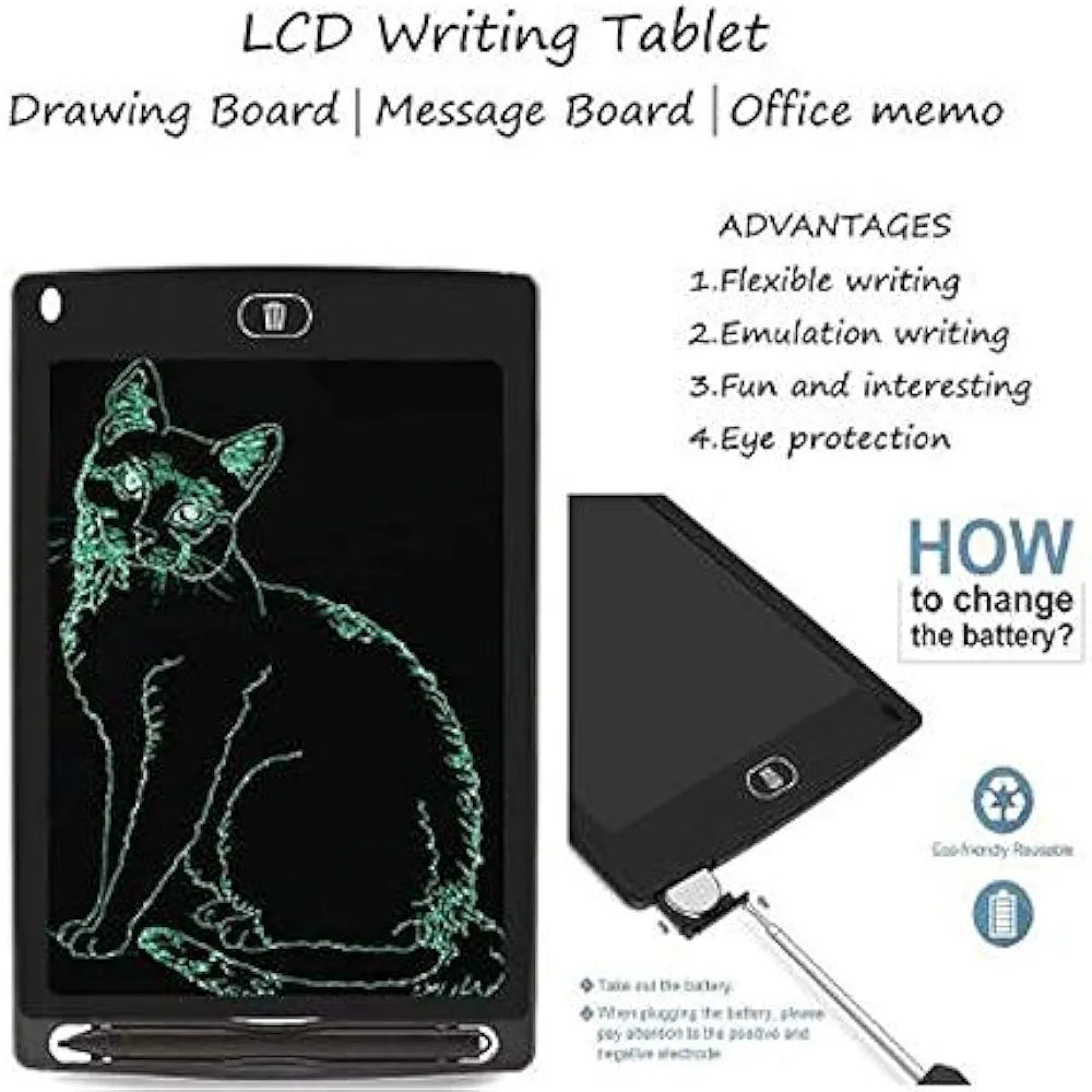 LCD Writing Tablet | 8.5 Inch Digital Drawing & E-Writer Pad Notepad