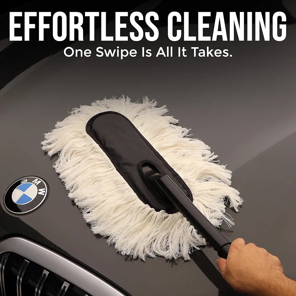Car Cleaning Brush | Gentle Dust Brush for Interior Dashboard, Seats & Exterior Surfaces | Soft & Efficient Detailing Tool (1 Pc)