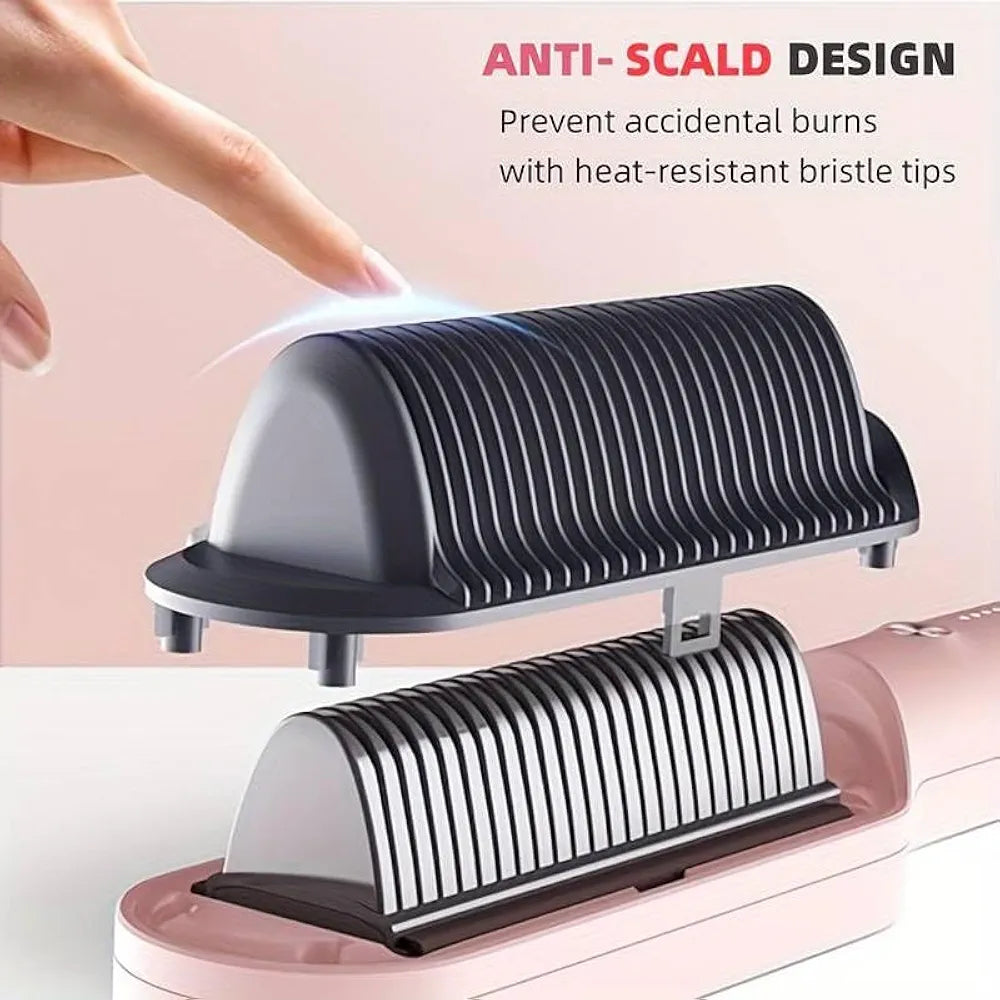 Hair Straightener Comb Brush | Professional Electric Hot Brush with Ceramic Heating | Anti-Frizz, Quick Styling & Safe for All Hair Types