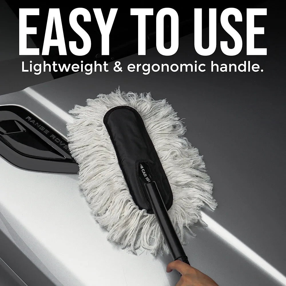 Car Cleaning Brush | Gentle Dust Brush for Interior Dashboard, Seats & Exterior Surfaces | Soft & Efficient Detailing Tool (1 Pc)