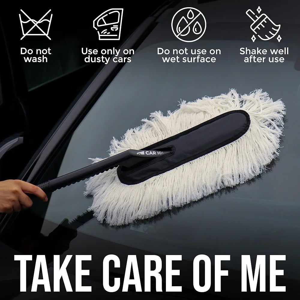 Car Cleaning Brush | Gentle Dust Brush for Interior Dashboard, Seats & Exterior Surfaces | Soft & Efficient Detailing Tool (1 Pc)