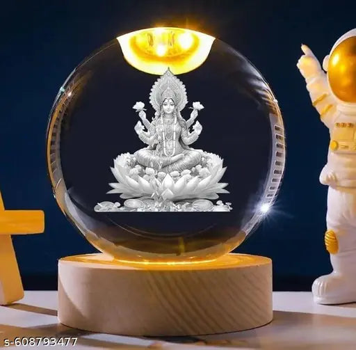 Laxmi Mata Ji 3D Crystal Ball