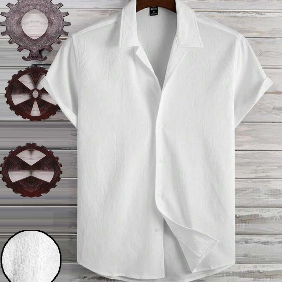 White  Structured Half Sleeve Shirt - BUYZ.IN | Trendsetter Men's wear