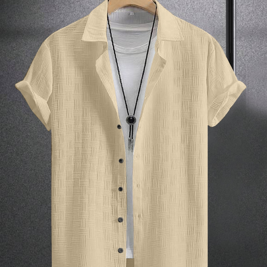 Yellow Colour Men's Casual Wear Short Sleeve Shirt - BUYZ.IN | Trendsetter Men's wear