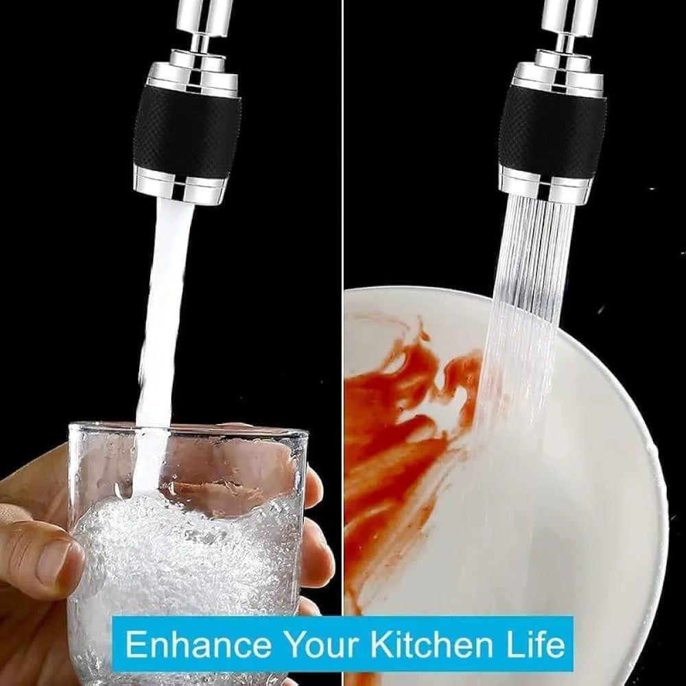 3 Modes Kitchen Sink Faucet | 360° Rotatable Tap Nozzle with Adjustable Spray Modes – Jet, Shower & Mist | Water Saving Faucet for Home & Kitchen