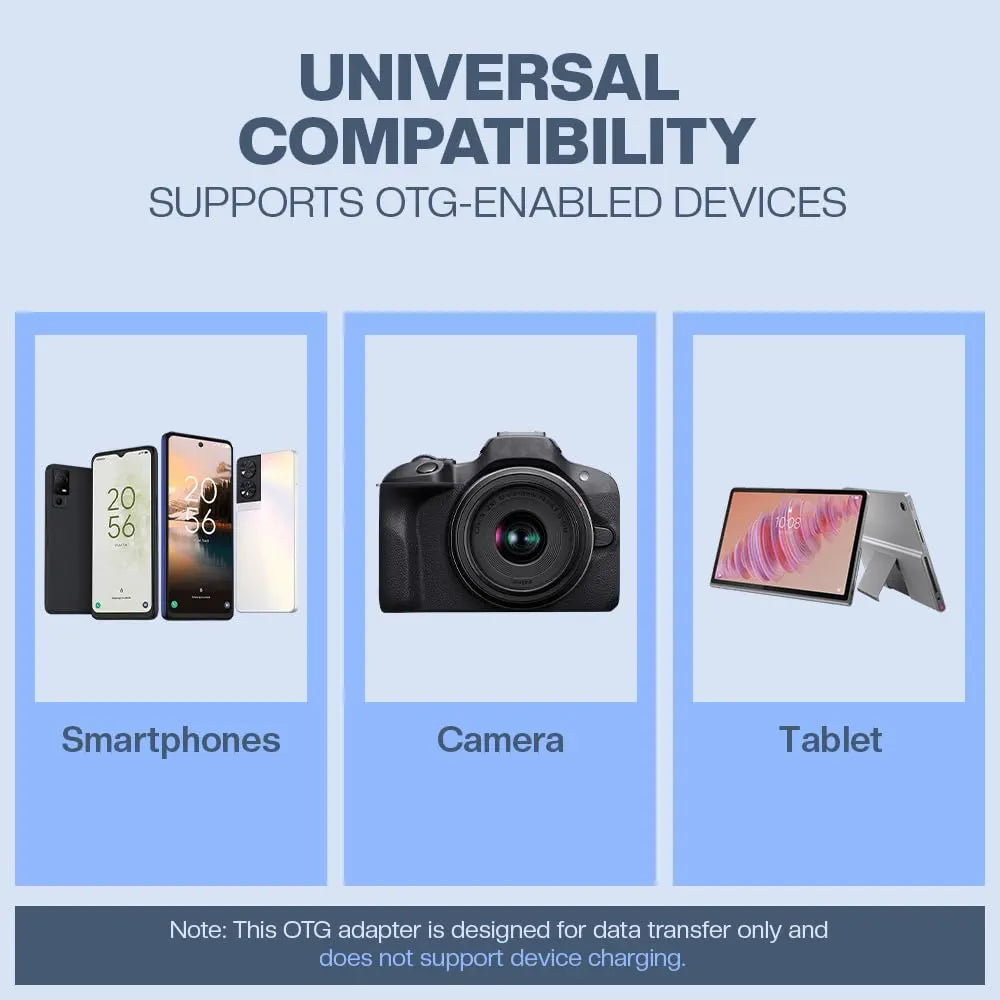 USB Type-C OTG Adapter | Portable USB-C to USB Converter for Mobile & Laptop