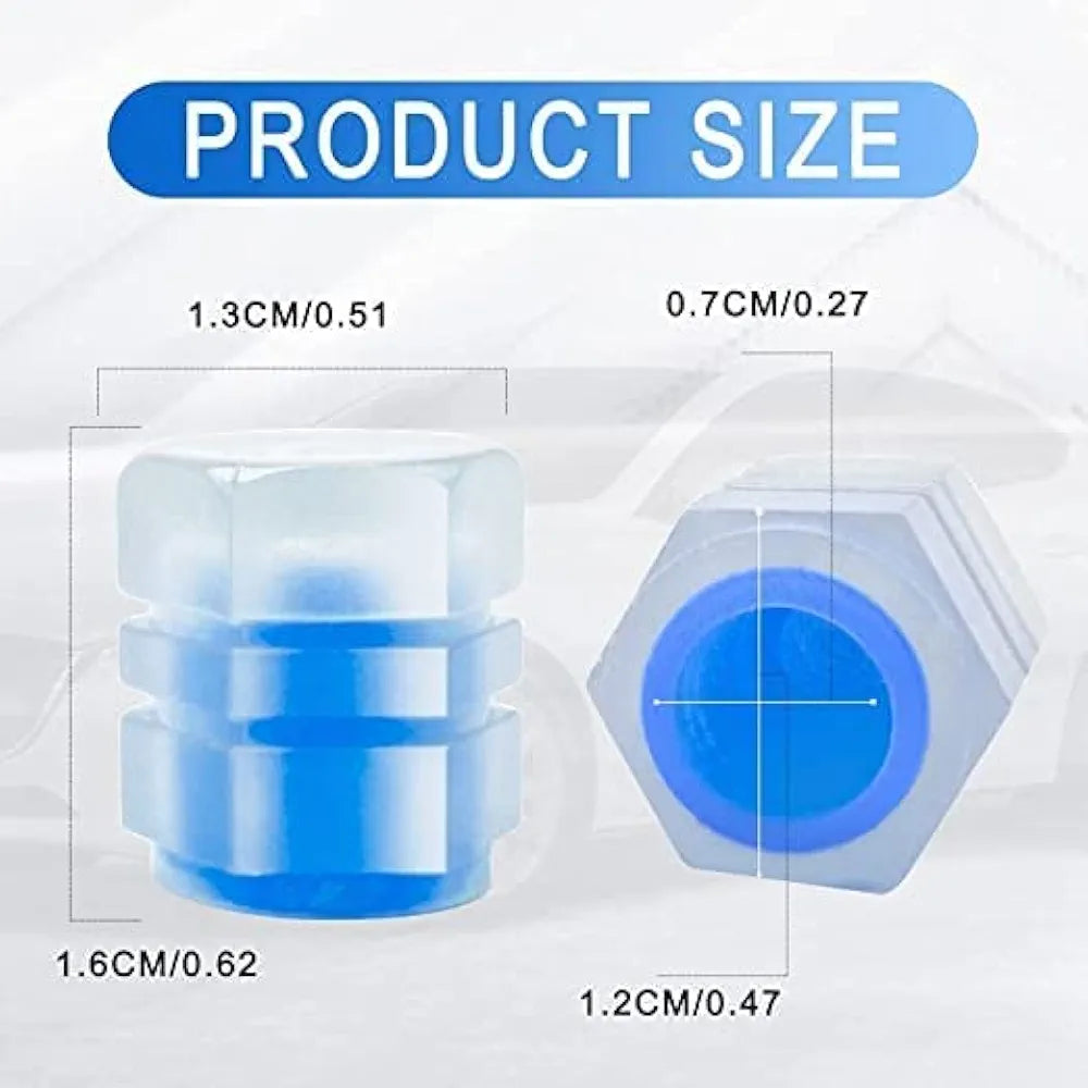 Tyre Valve Caps Luminous Glow Car Tire Valve Cap Covers Vaal Cap (100 Pcs Set)