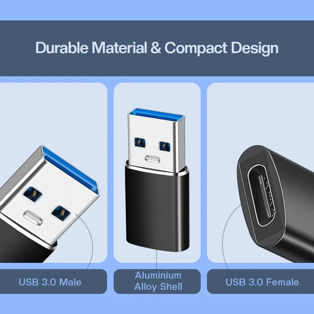USB Type-C OTG Adapter | Portable USB-C to USB Converter for Mobile & Laptop