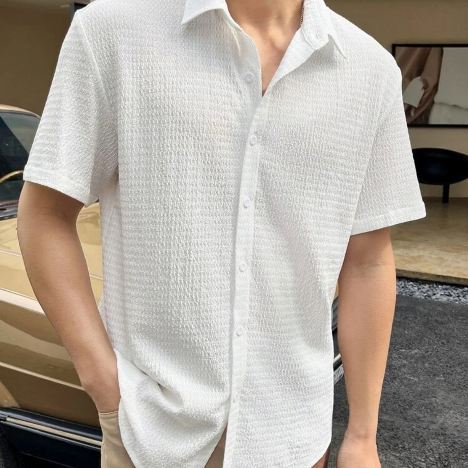 White Colour Men Casual Wear Cotton Structured Shirt - BUYZ.IN | Trendsetter Men's wear